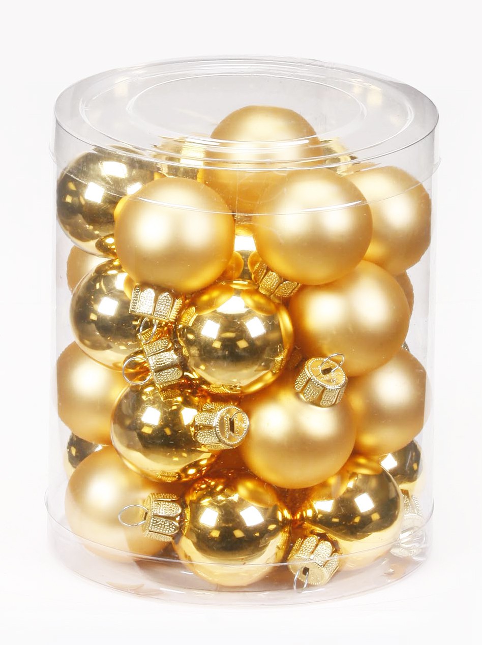 Christbaumkugeln glas 3cm, 28 stk. dose saisonartikel weihnachten ...