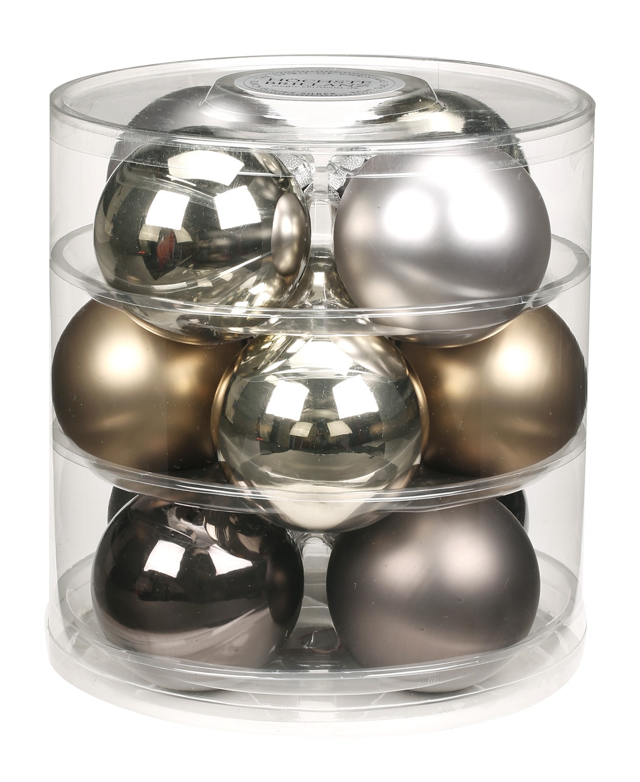 Christbaumkugeln glas 75mm, 12 stk. / dose saisonartikel ...